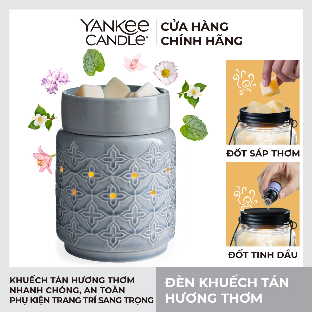 Đèn khuếch tán hương thơm Yankee Candle - Jasmine