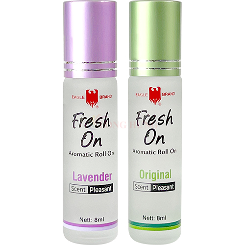 Combo Dầu lăn giảm căng thẳng Eagle Brand Fresh On Lavender + Original (8ml) - Hàng chính hãng