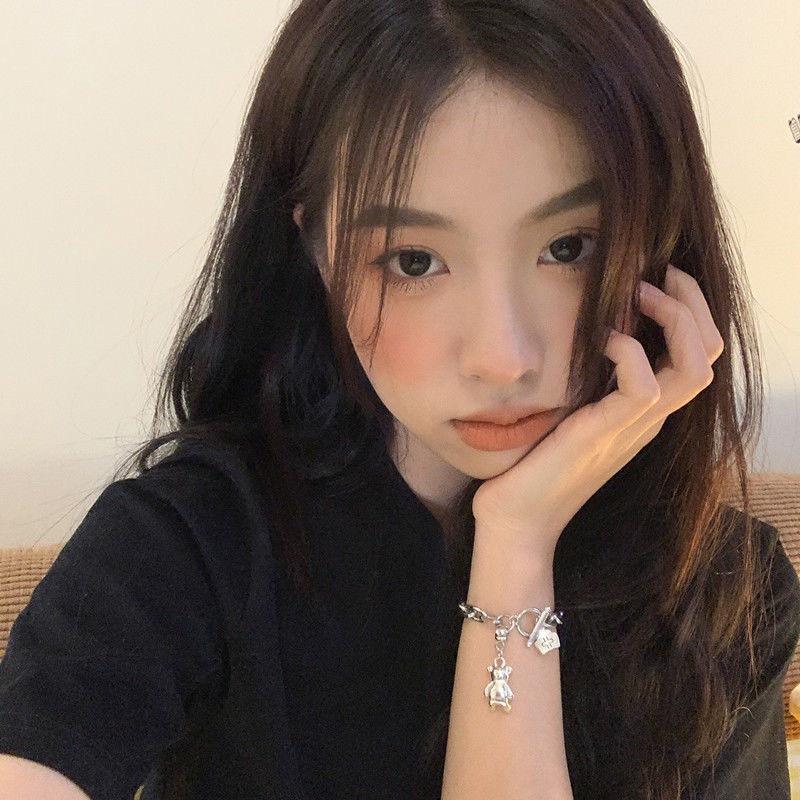 Vòng Tay, Lắc Tay Titan Cao Cấp Không Gỉ Khoá Cài Gấu Bear Cho Nam & Nữ Camcamvintage