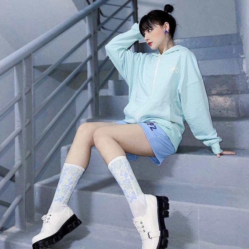 UPZ Áo Khoác Hoodie Dây Kéo In Unicorn Play Zone Chữ Bảy Màu