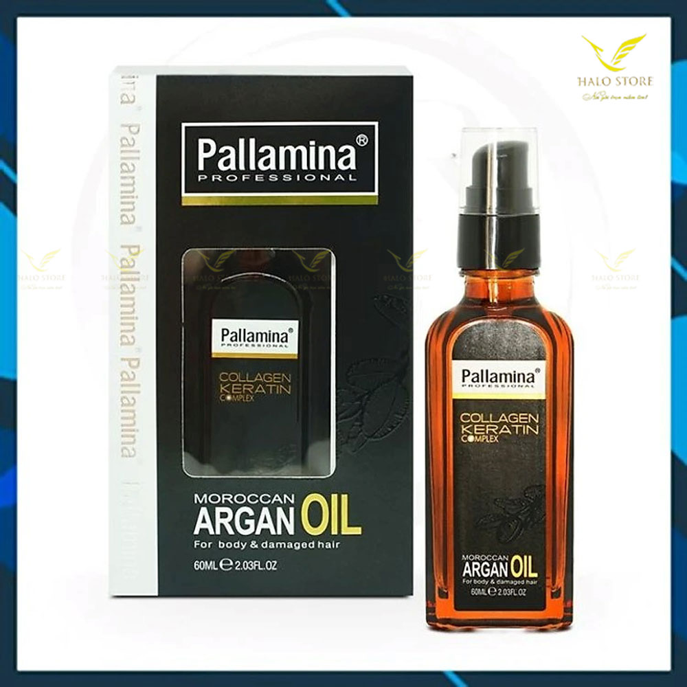 Tinh dầu Pallamina Moroccan Argan Oil Serum dưỡng bóng tóc cao cấp 60ml