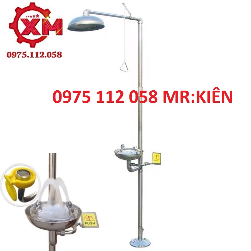 BỒN RỬA MẮT KHẨN CẤP KẾT HỢP VÒI SEN TẮM