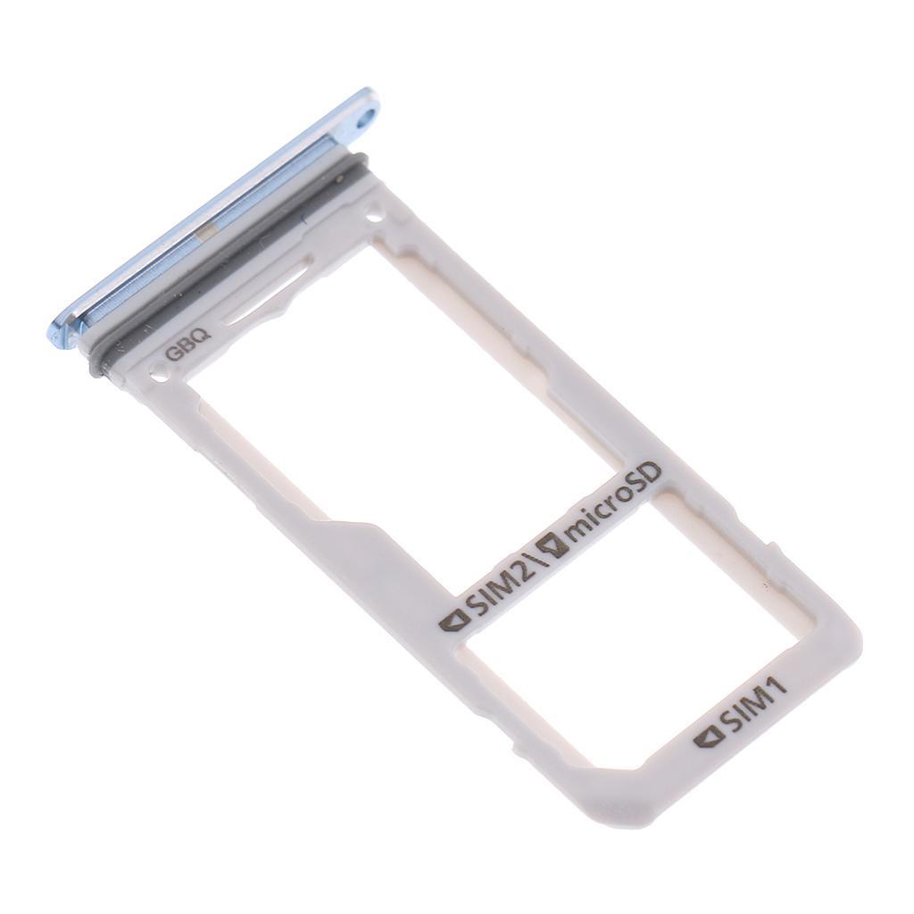 2PCS SIM Card+ Card Slot Tray for Samsung Galaxy S8 S8P Black+Blue