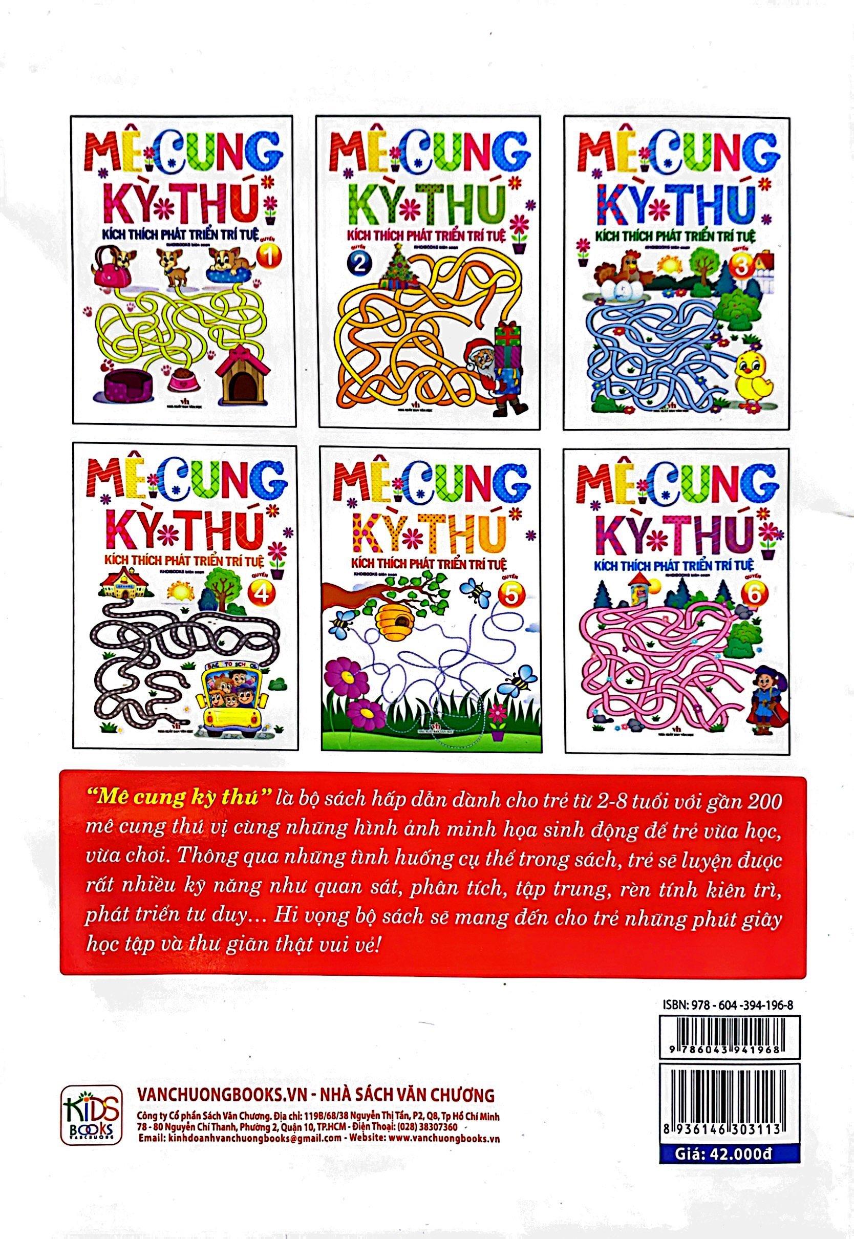 Mê Cung Kỳ Thú - Kích Thích Phát Triển Trí Tuệ - Quyển 2 (Từ 2-8 Tuổi)