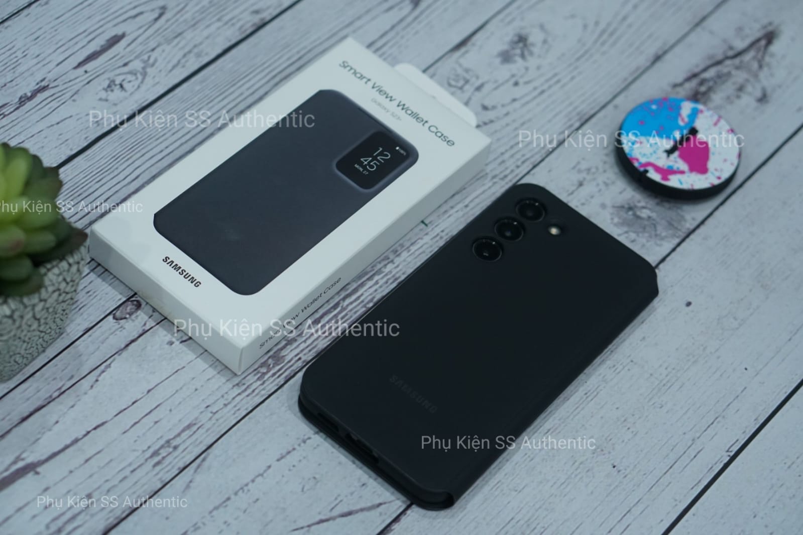 Bao da Smart View S23 Plus Màu Đen - Hàng Chính hãng
