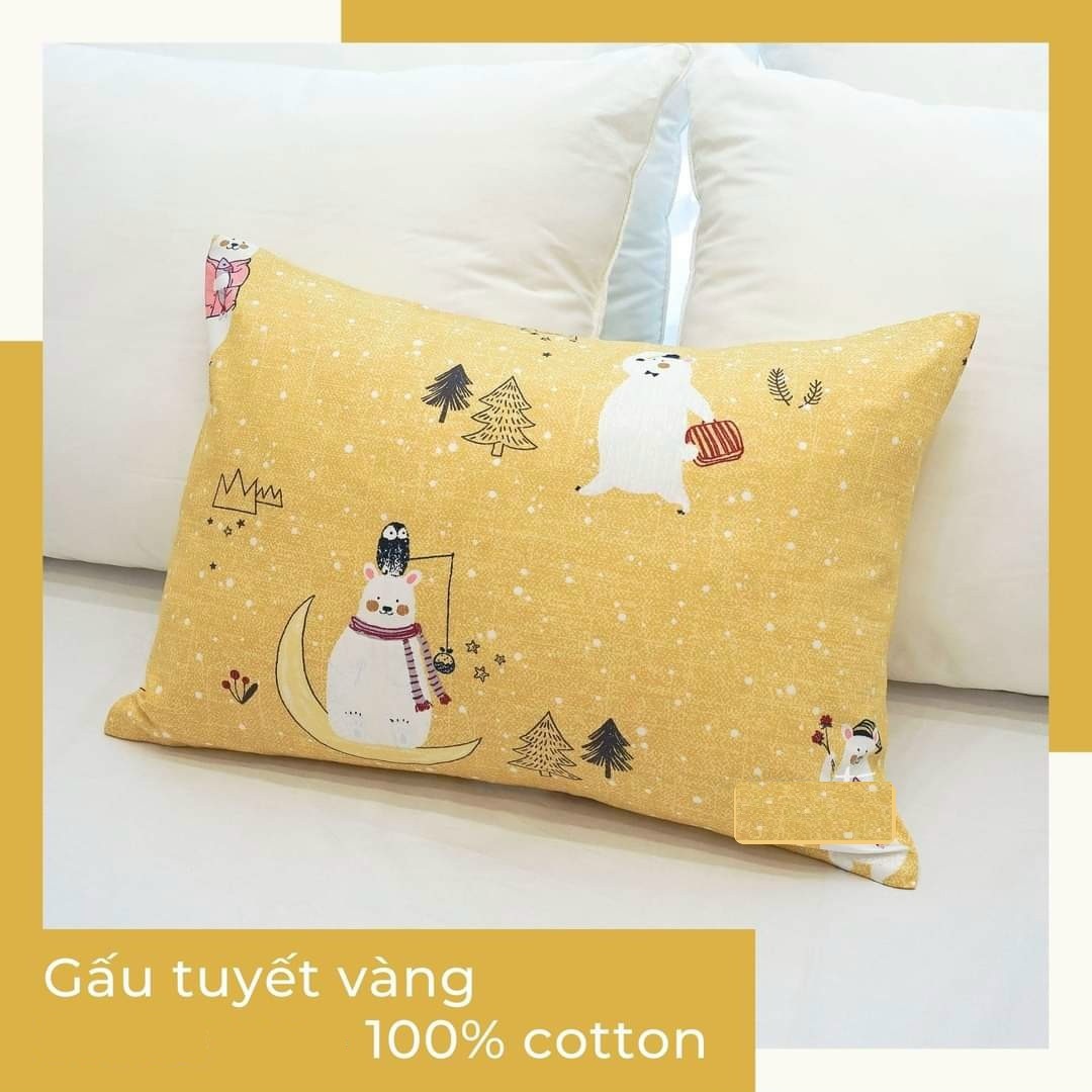 Combo 2 Áo Gối Nằm Vải Cotton Hàn Quốc