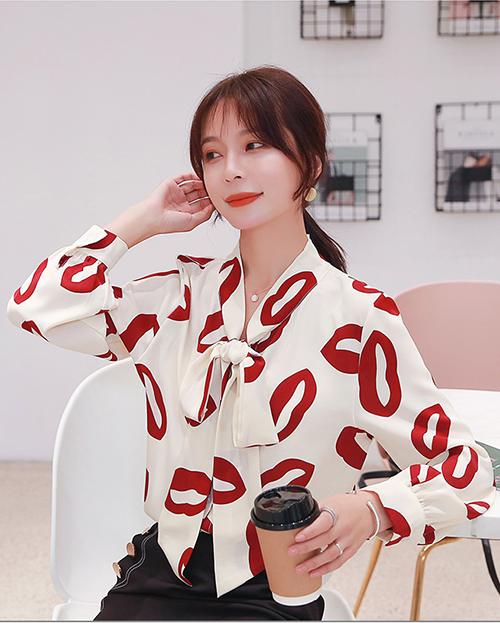 Áo Sơ Mi Nữ Thắt Nơ Cổ Thanh Lịch