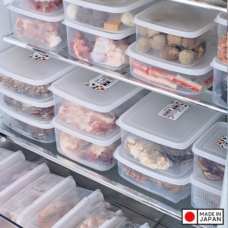 Hộp đựng thực phẩm bằng nhựa PP cao cấp 900mL hình chữ nhật - Hàng Nhật nội địa