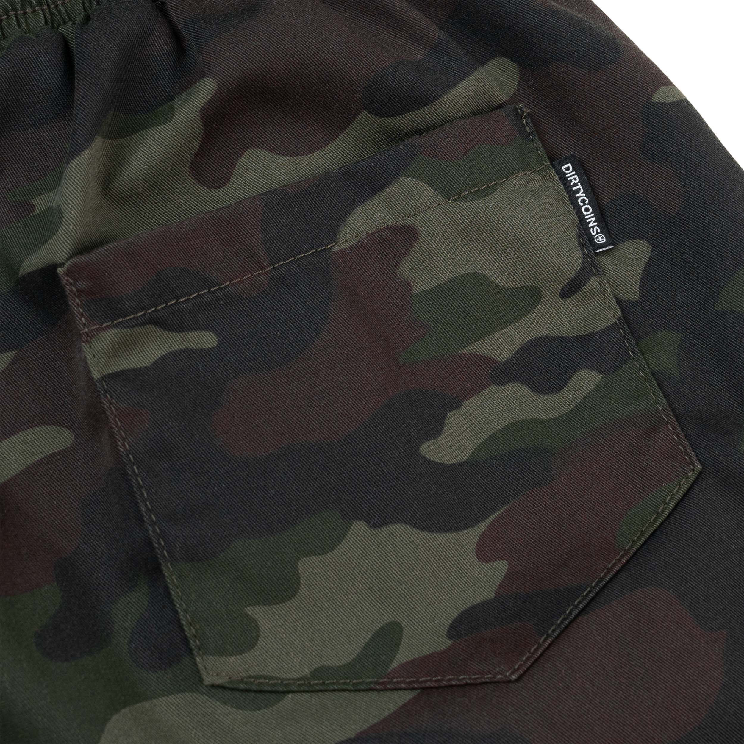 Quần Ngắn DirtyCoins Patched Camo Cargo Shorts