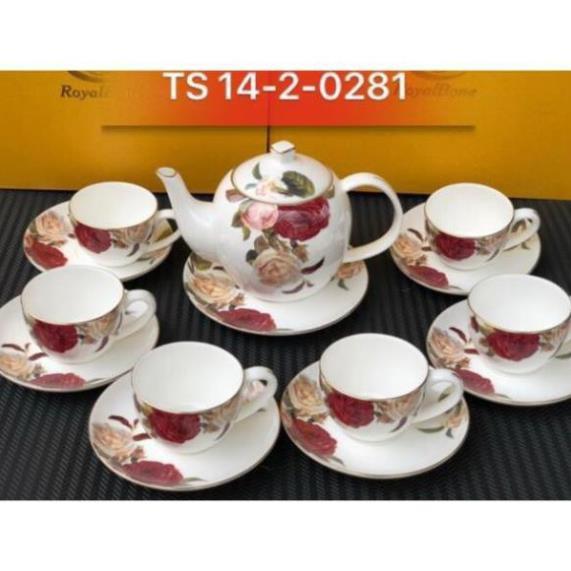 Bộ trà sứ xương cao cấp, bộ ấm chén sứ xương