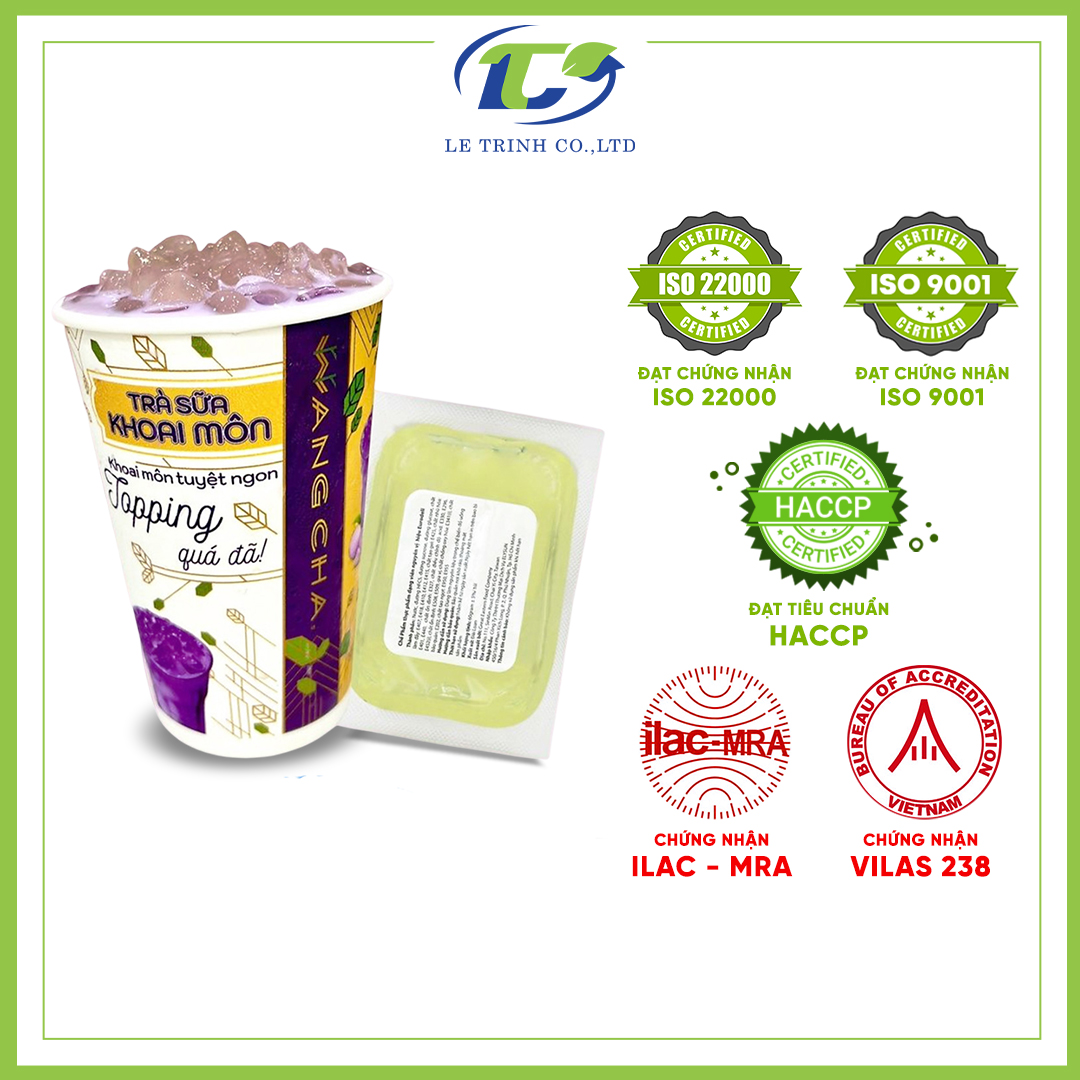 Ly Trà Sữa Wangcha vị khoai môn cao cấp - Trà Sữa Wangcha Vị Khoai Môn thơm ngon, hấp dẫn - Bột Trà Sữa Khoai Môn chính hãng