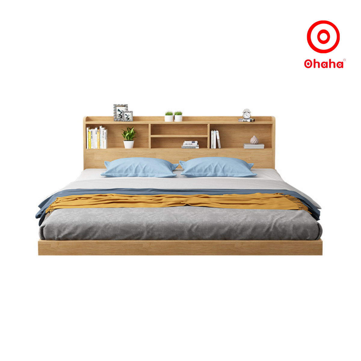 GIƯỜNG NGỦ BỆT KIỂU NHẬT TATAMI GỖ CÔNG NGHIỆP OHAHA - GB010
