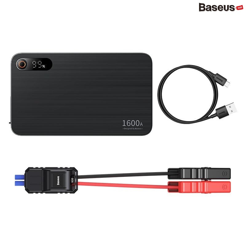 Bộ Kích Bình Cho Ô TÔ Baseus Super Energy Pro Car Jump Starter 1600A 16000mAh PD 65W 12V For 1.5L-8.0L Auto Car - Hàng chính hãng