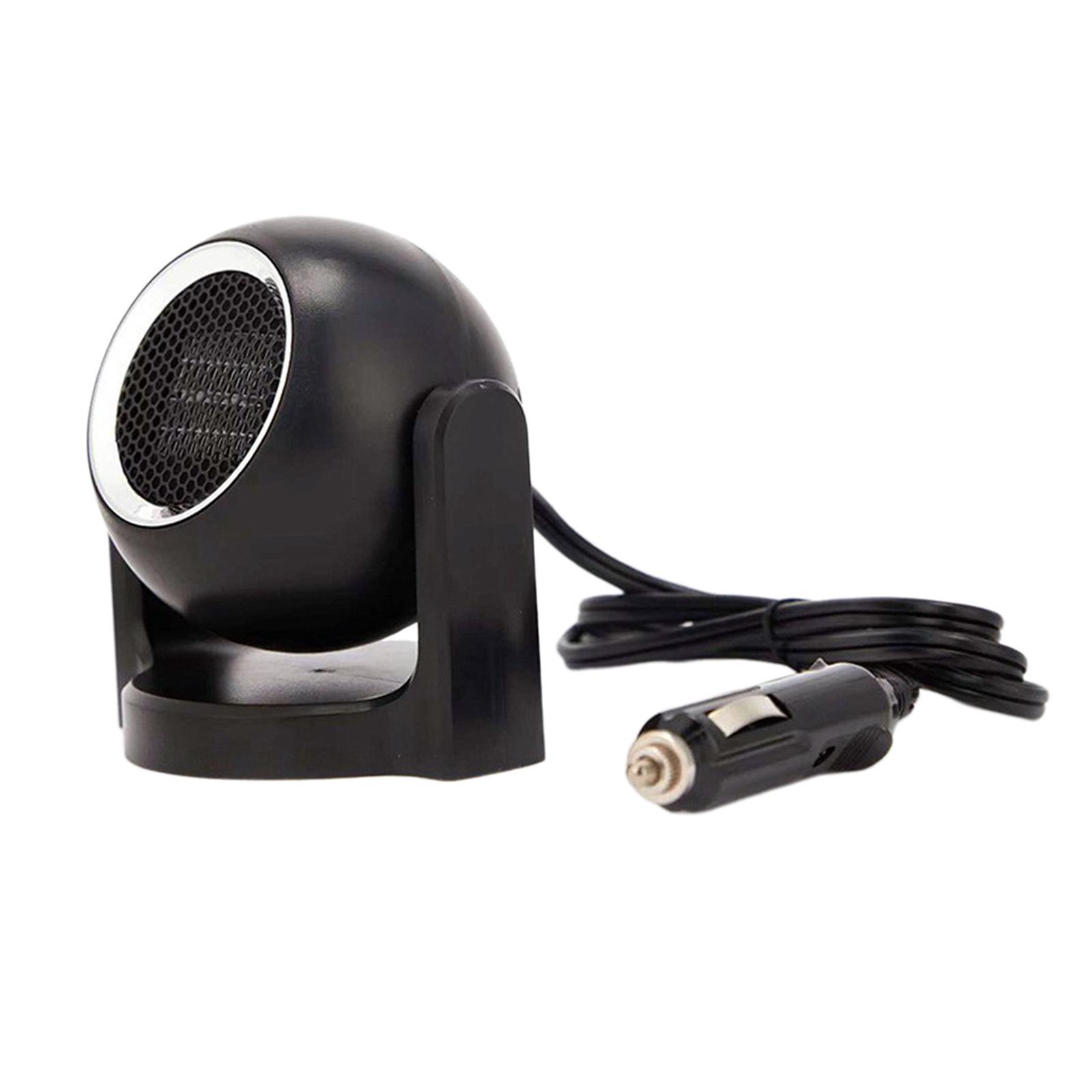 Auto Heater Defroster Demister 2 In 1 Portable 12v Black