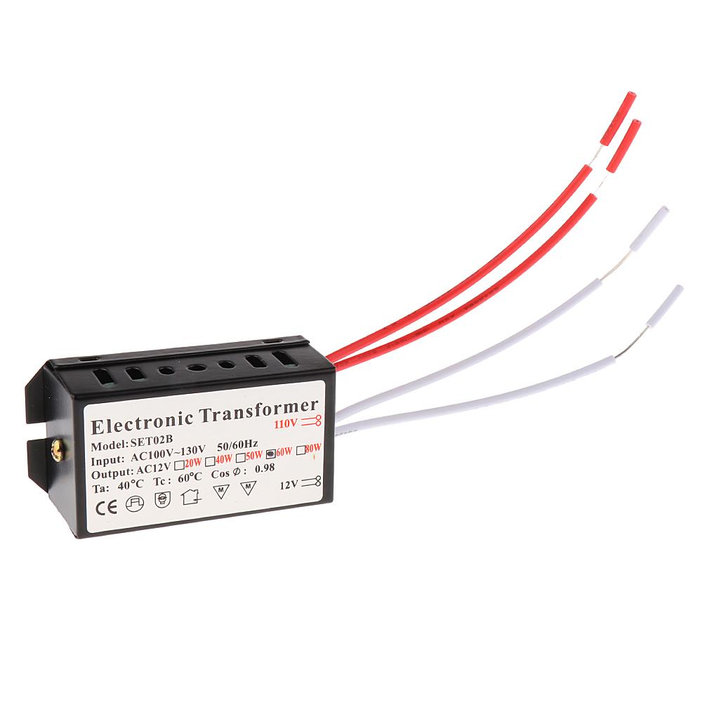 Bộ Chuyển đổi Biến áp điện áp 60W, Chuyển đổi AC 110 V Sang AC12V Cho đèn