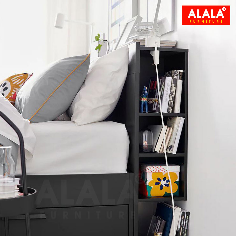 Giường ngủ ALALA36 + 2 hộc kéo / Miễn phí vận chuyển và lắp đặt/ Đổi trả 30 ngày/ Sản phẩm được bảo hành 5 năm từ thương hiệu ALALA/ Chịu lực 700kg