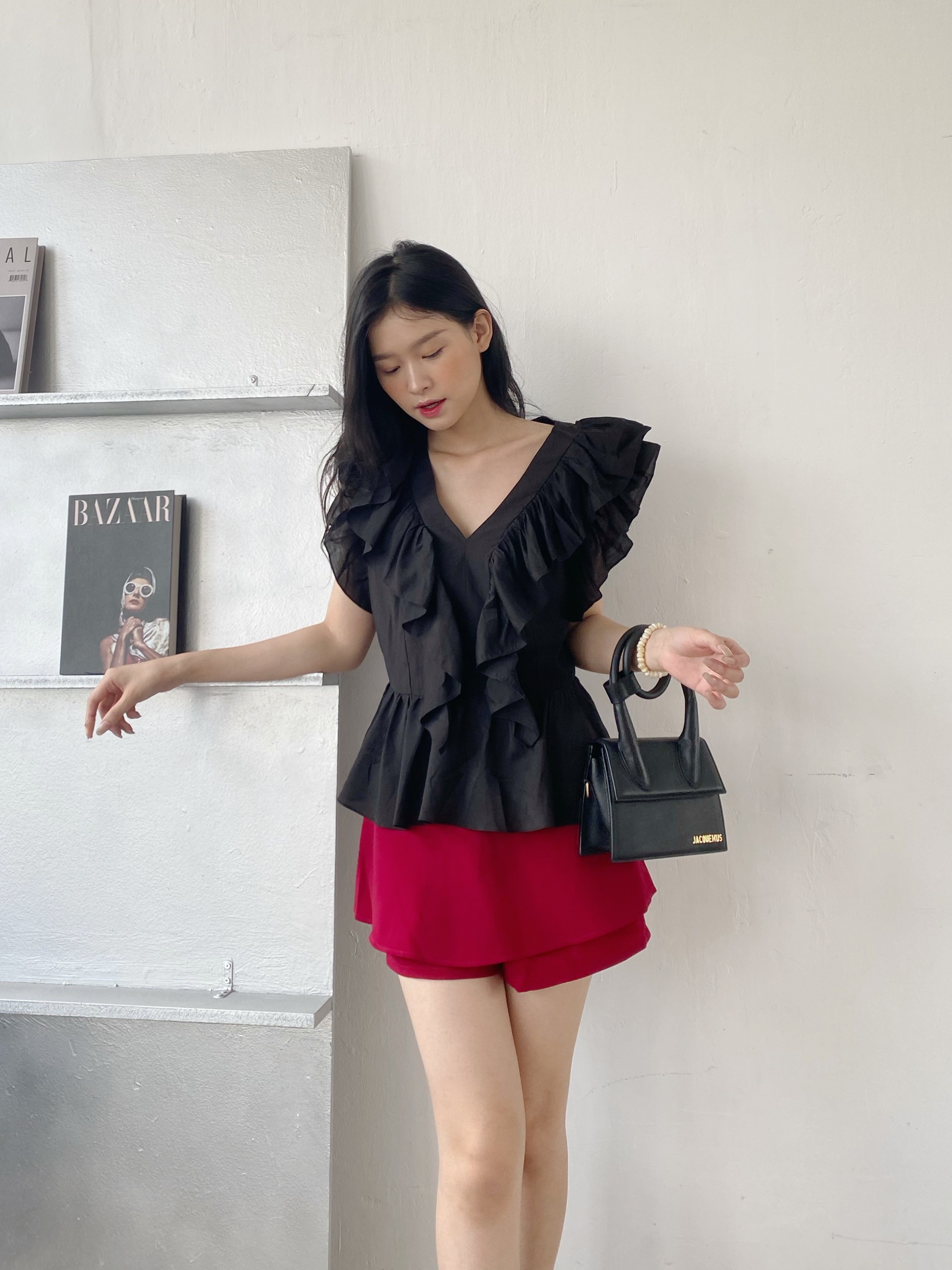 YU CHERRY | Áo Layered Ruffle Blouse YA413