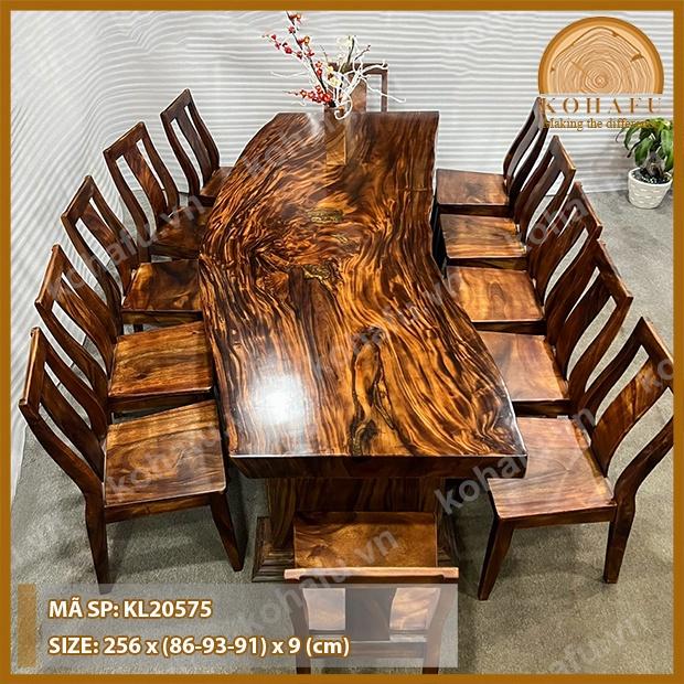 Mặt Bàn Me Tây Uốn Lượn Tự Nhiên - KL20575