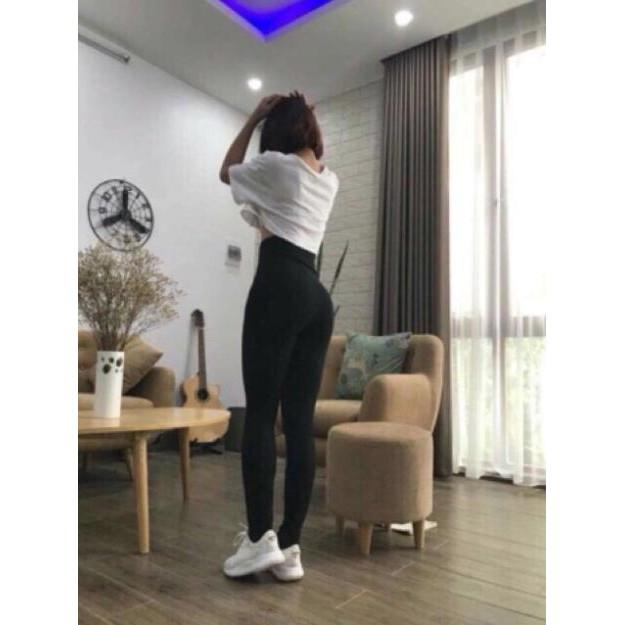 Quần legging nâng mông cạp cao 6p gen bụng