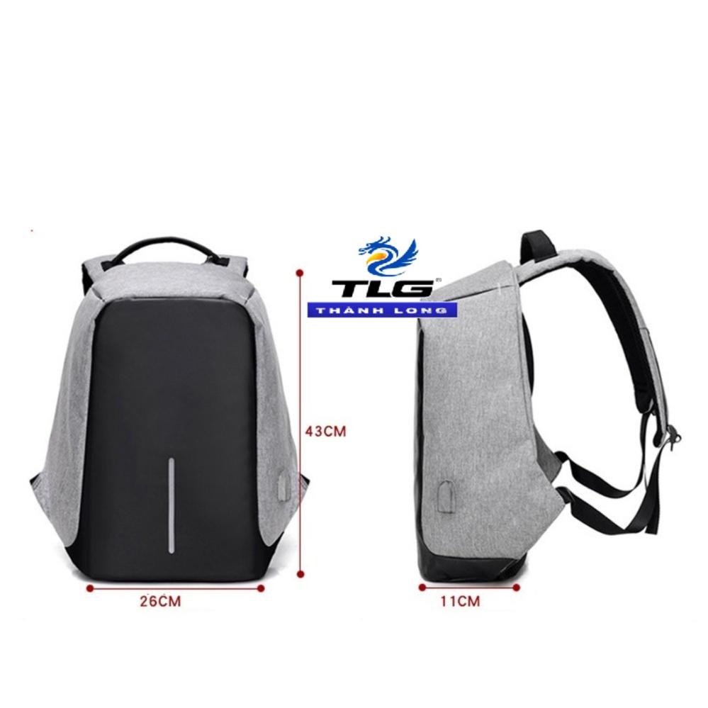Balo chống trộm, chống nước kèm cổng sạc USB Đồ Da Thành Long TLG 200 1 tặng túi đựng bút chì,bút mực VPP K 335