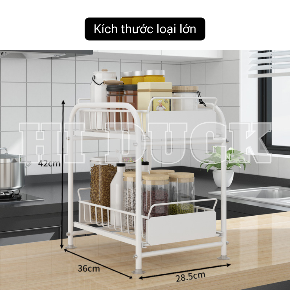 Kệ Gia Vị Nhà Bếp Đa Năng Cao Cấp, Kệ Đa Năng Chất Liệu Thép Carbon Chống Gỉ Sét Siêu Bền