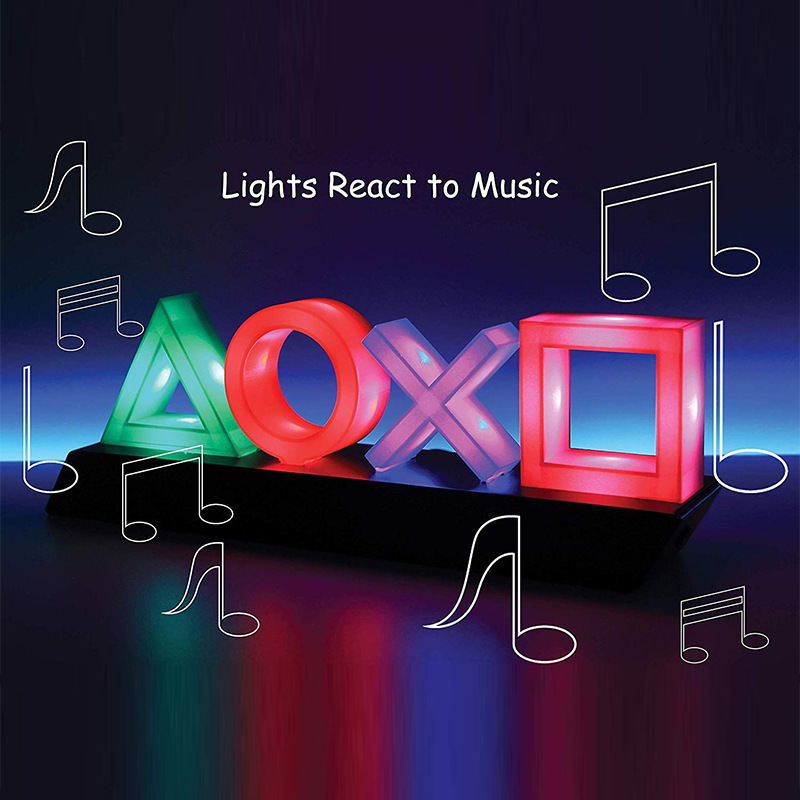 Đèn Led PS icon light nháy theo nhạc siêu đẹp , decor trang trí góc vi tính gaming của bạn