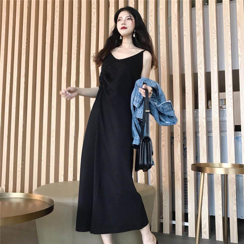Váy Nữ, Đầm Nữ Cổ V Cách Điệu Dáng Dài Xẻ Tà Cực Xinh - Điệu Đà Sang Chảnh JD35