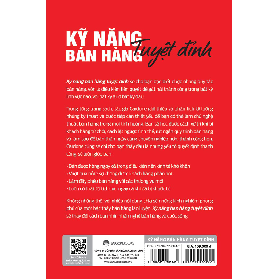 Kỹ Năng Bán Hàng Tuyệt Đỉnh (Tái Bản)