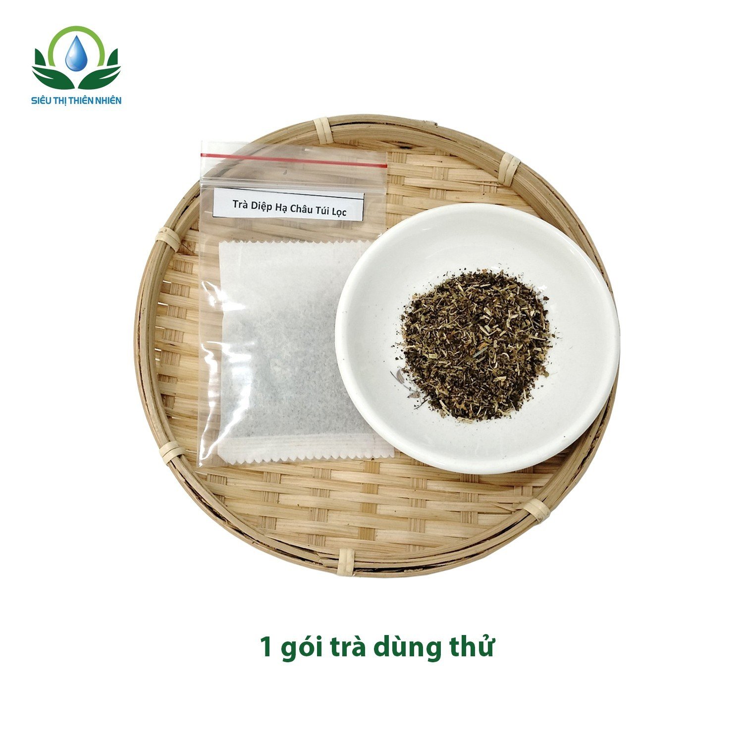 Trà Diệp Hạ Châu hộp 30 Túi Lọc x 3Gram giúp lợi tiểu, tiêu độc, thanh nhiệt của Siêu Thị Thiên Nhiên