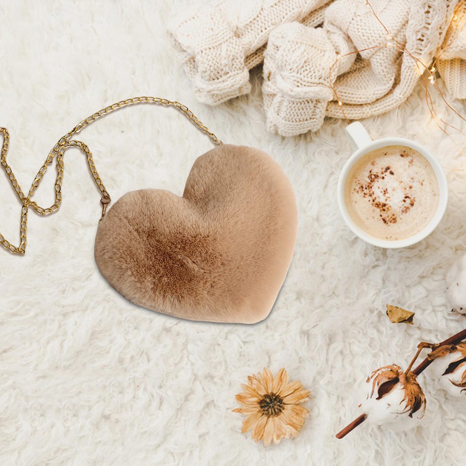 Fashion Heart Shape Shoulder Bag Women Crossbody with Chain for Girls Party