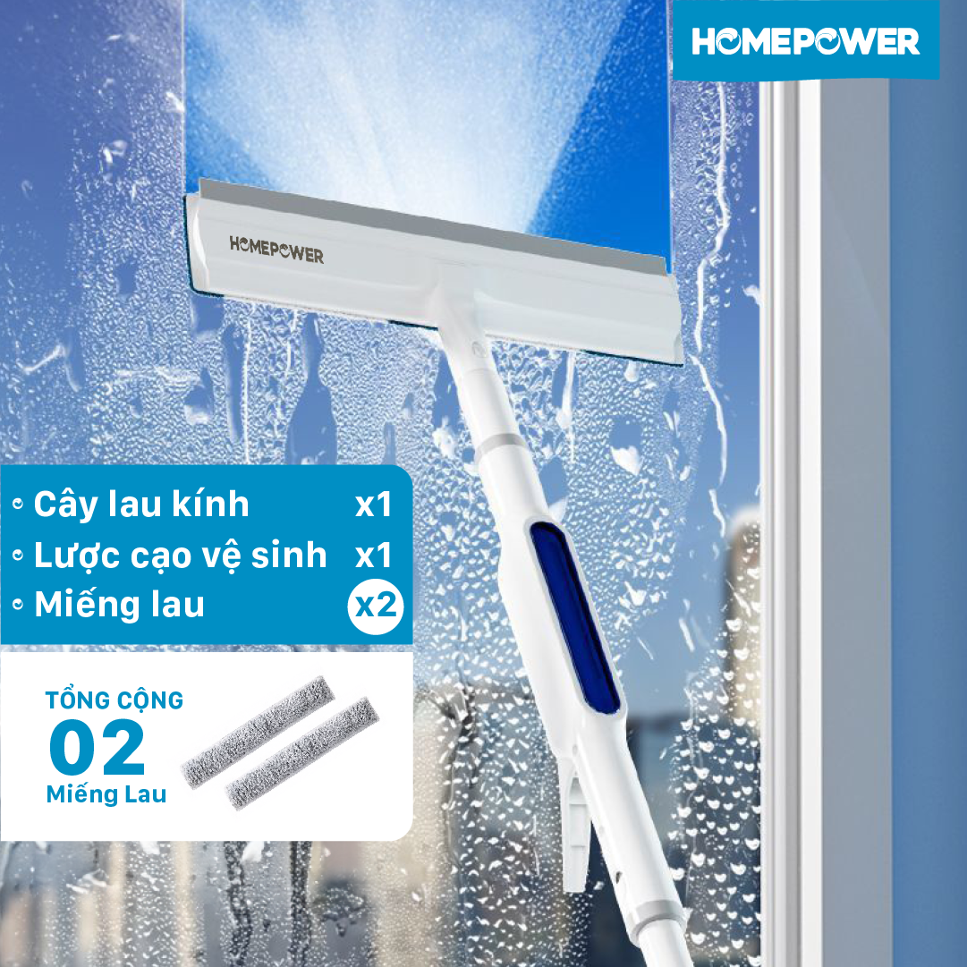 Cây Lau Kính Phun Sương Gạt Nước 2 Trong 1 Homepower HK-02