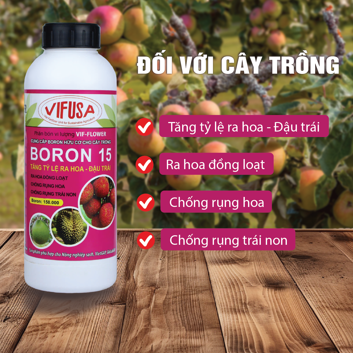VIF-FLOWER - Phân bón Boron chai 1 lít