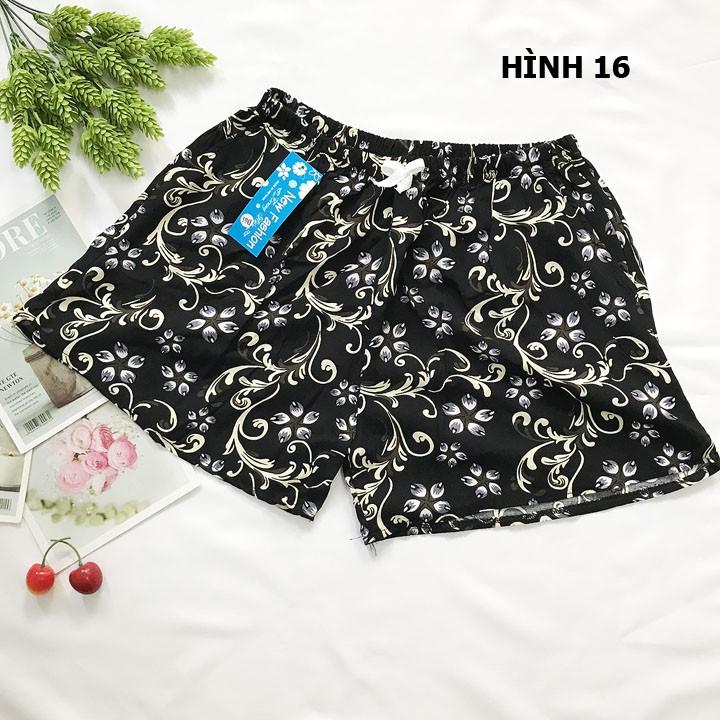 Quần đùi nữ từ 50-60kg vải lanh tole - Quần sọt nữ - QU9