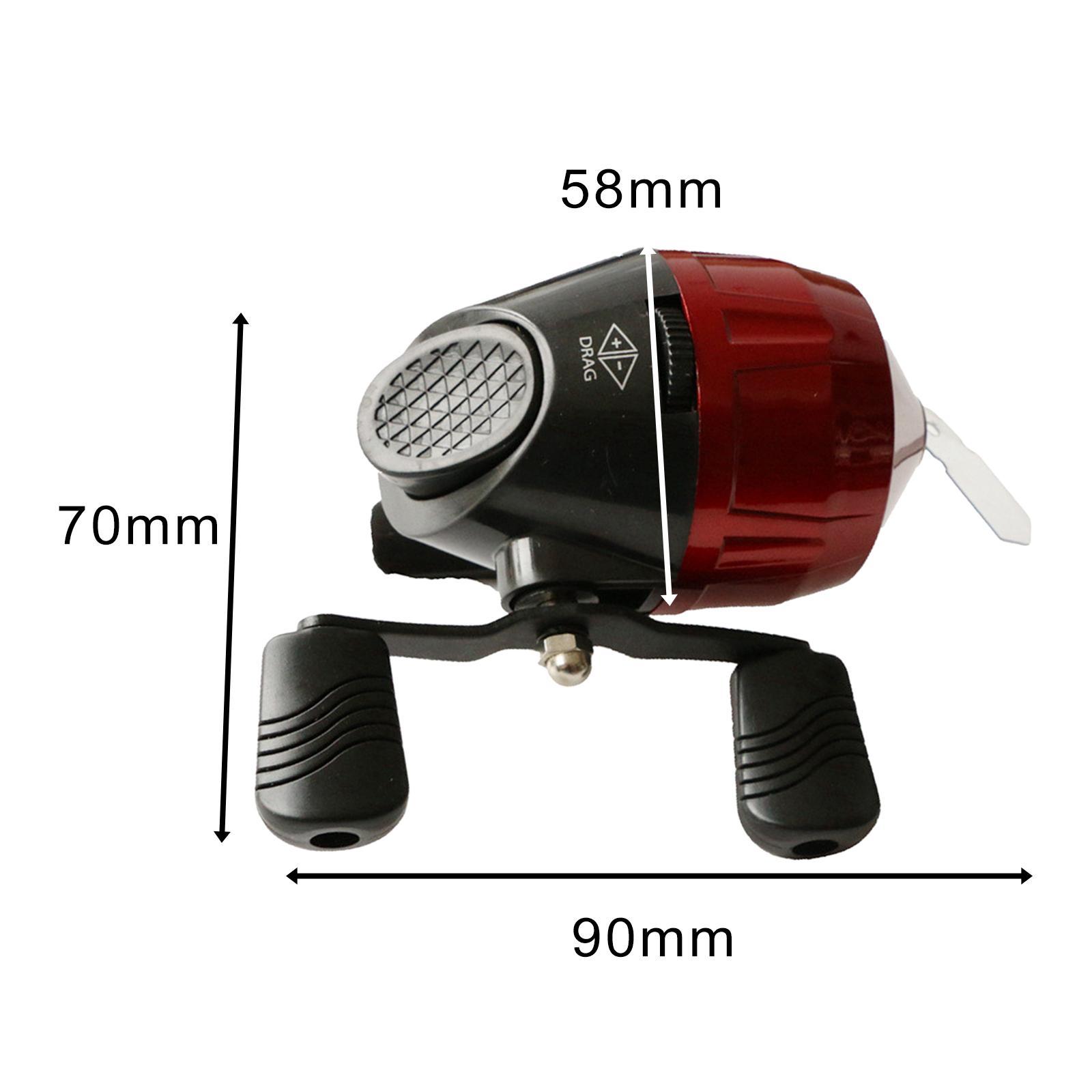 Rotate Fishing Reel 3.0:1 Gear Ratio High Speed Casting Wheel for Fishing Red