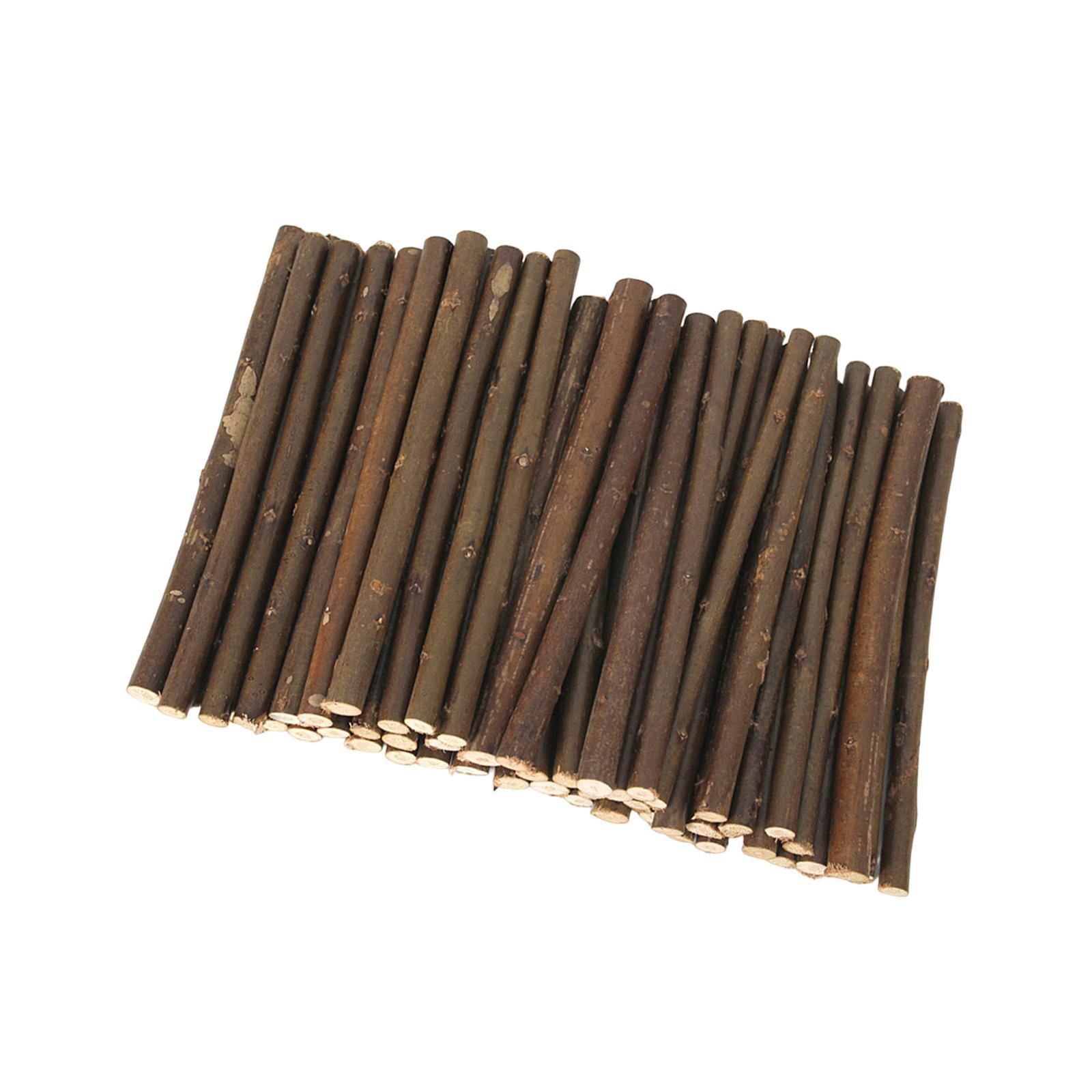 50x Wood Log Sticks DIY Vase Fillers Photo Props for Wedding Home Decoration