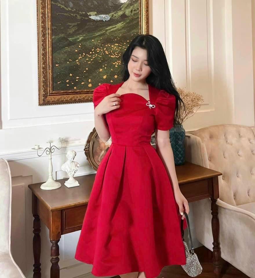 ĐẦM XÒE TAPTA TAY PHỒNG ĐÍNH TAG 13989