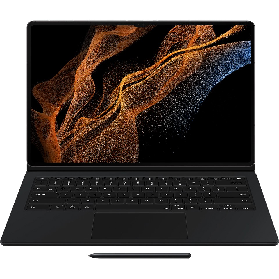 Bao Da kèm bàn phím Samsung Galaxy Tab S8 Ultra Keyboard Cover - Hàng Chính Hãng