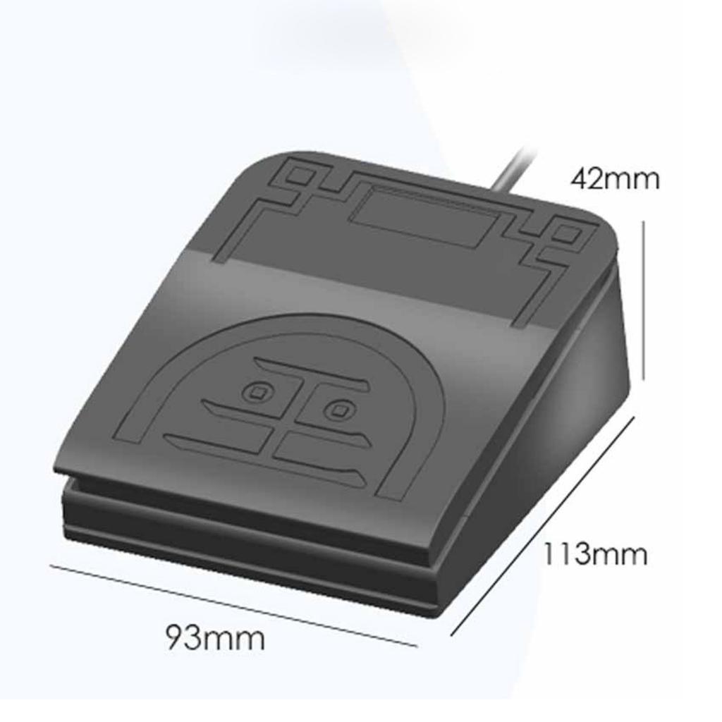 USB Foot Switch Action Pedal Control Keyboard Mouse Keystrokes for PC Laptop