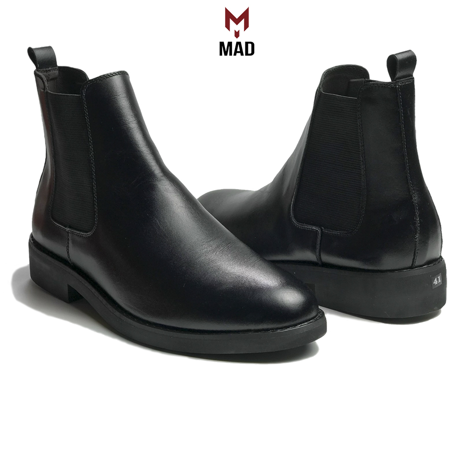 Giày tây chelsea boots classic mad công sở cao cổ nam da bò cao cấp thời trang phong cách