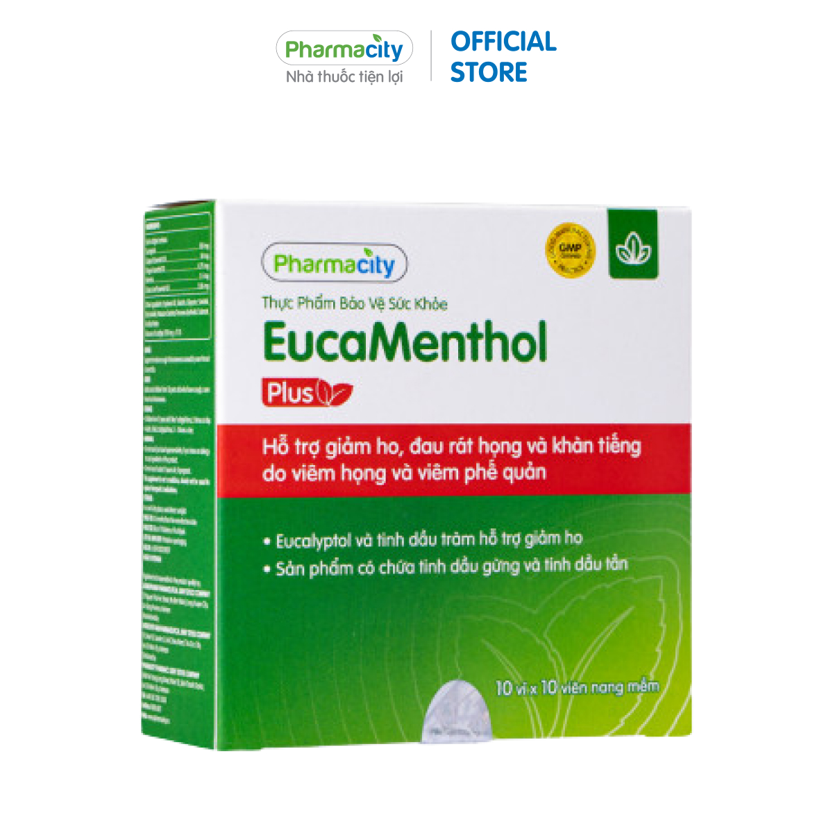 PMC EucaMenthol Plus (Hộp 100 viên)