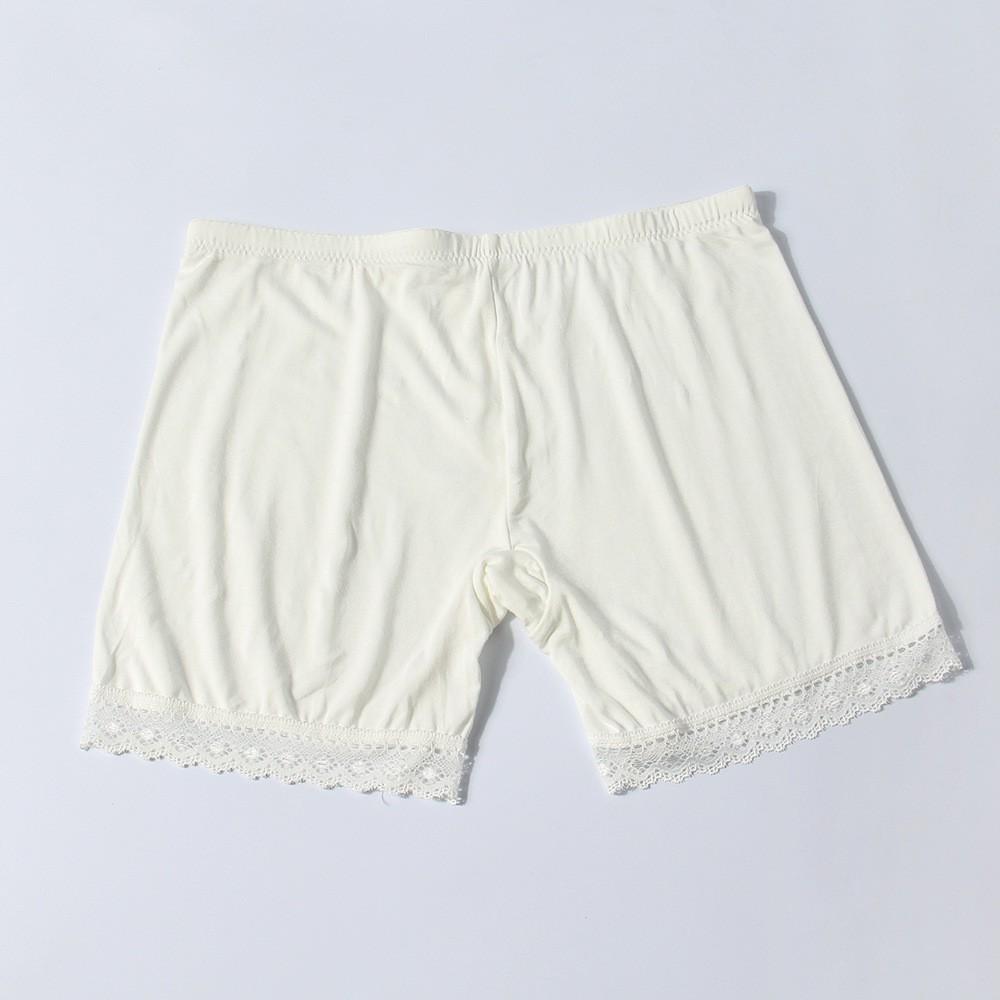 Quần đùi mặc váy thun cotton viền ren cao cấp QLN-0065