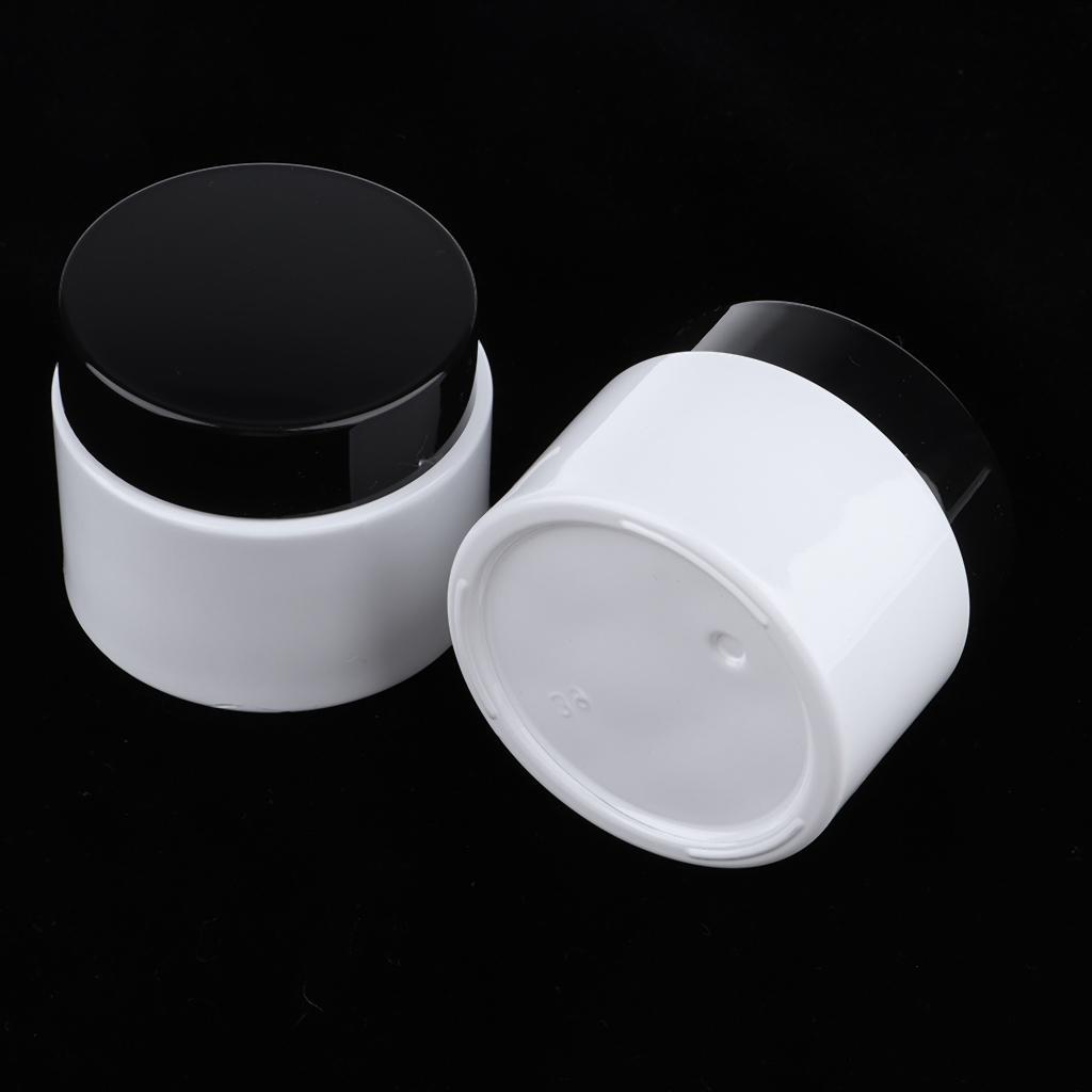 2x Cosmetic Empty Jar Pot Makeup Face Cream Container Glass Bottle 20/30/50g -