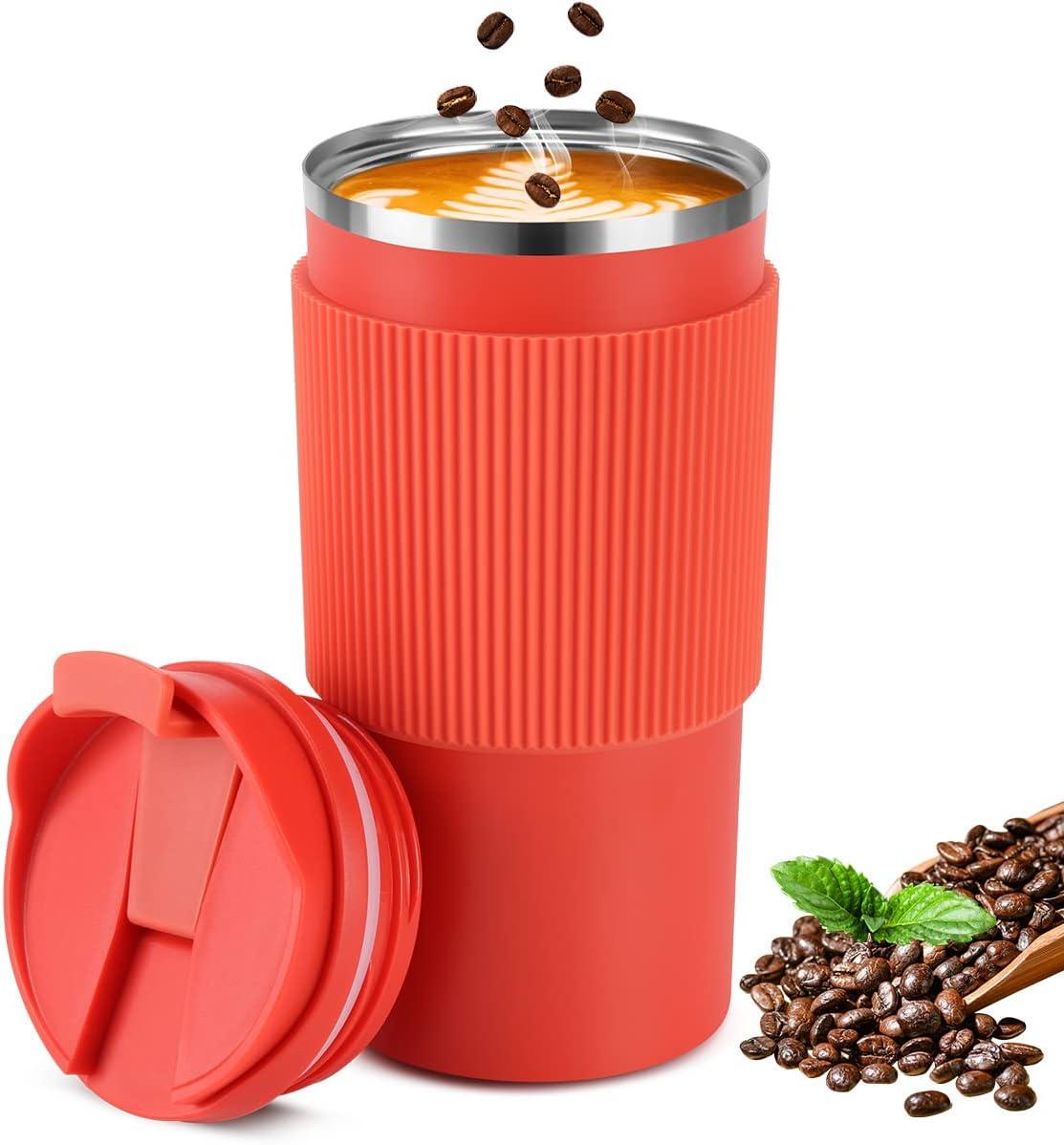 Cốc cà phê đẳng nhiệt, Minghaoyuan 500 ml cốc du lịch bằng thép không gỉ với nắp, cốc Cafe Insotherme cho cà phê, trà và bia