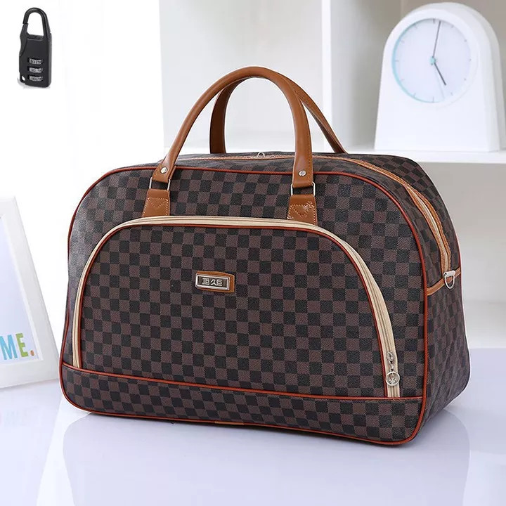Túi Trống Du Lịch Họa Tiết Size 52cm - Tặng Kèm Khóa Số Chống Trộm TUI-085