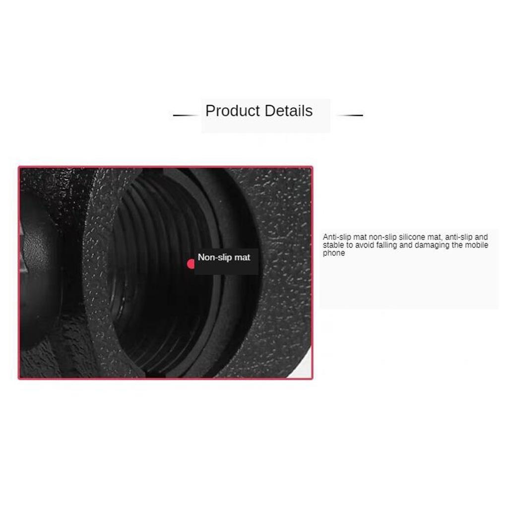 2x Ball Head Clamp Mount 1/4" Screw Mount Swivel Bracket for Tripod Black