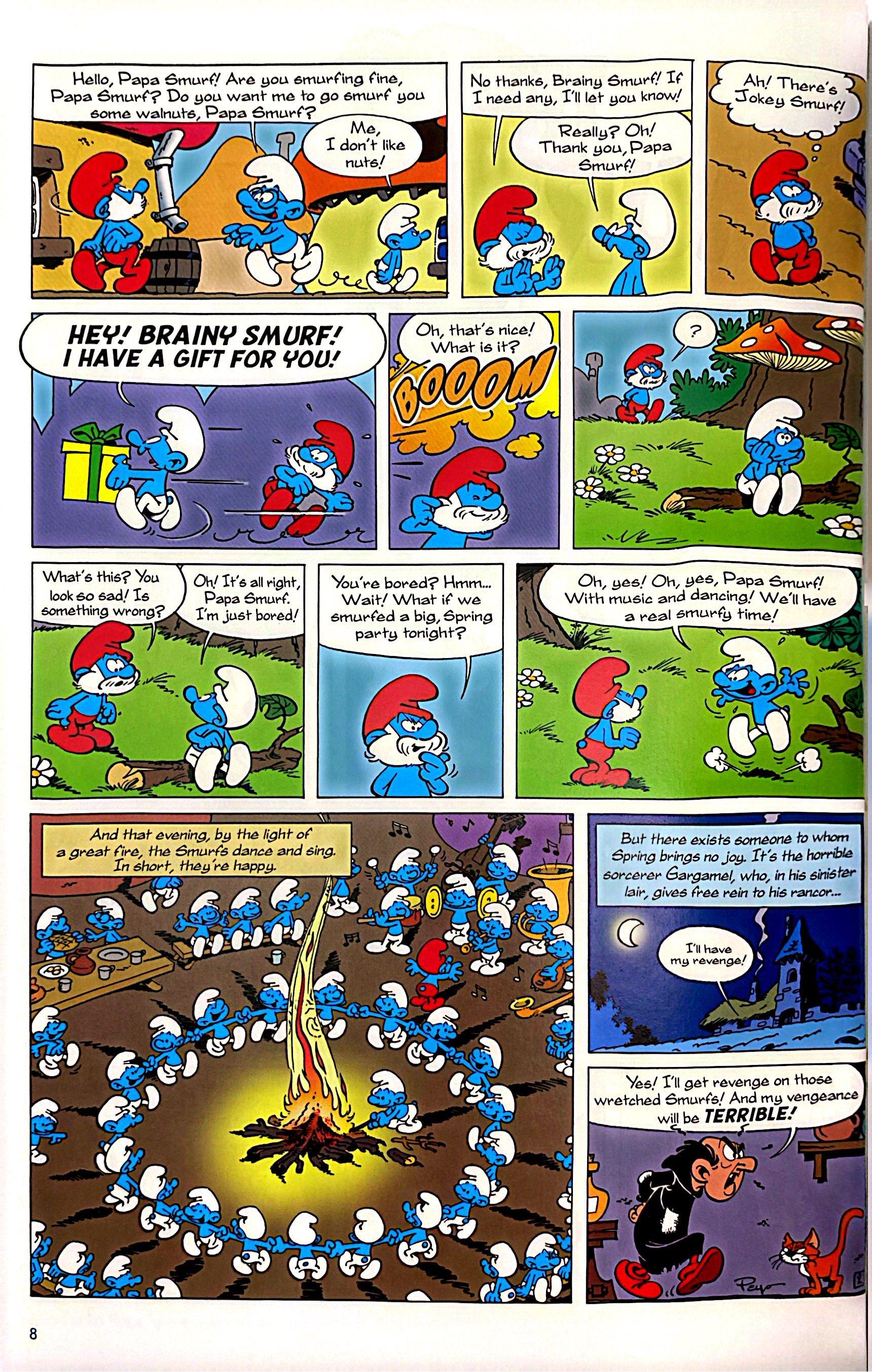 Sách ngoại văn: The Smurfs 3-In-1 #2 - The Smurfs And The Egg, And The Smurfs And The Howlibird