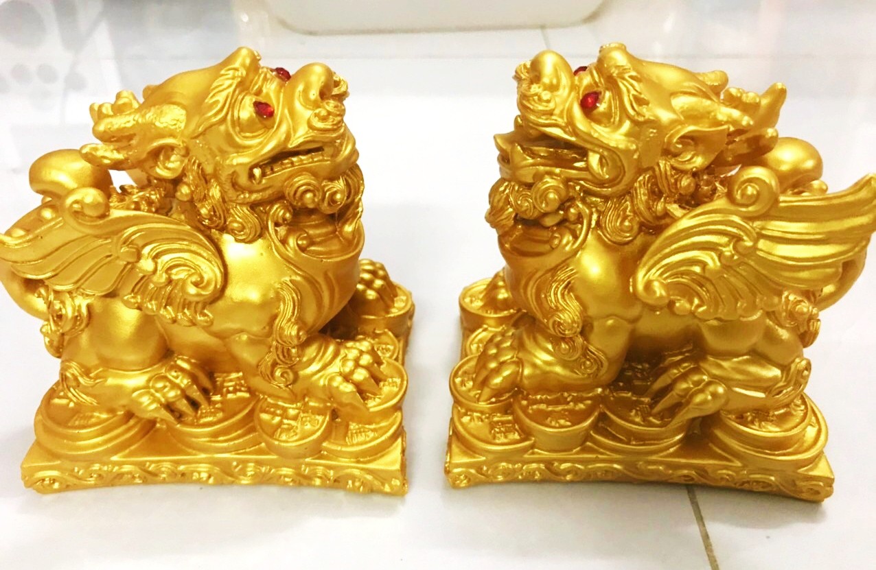 Tượng Tỳ Hưu Vàng phát tài, phát lộc cho việc kinh doanh, buôn bán