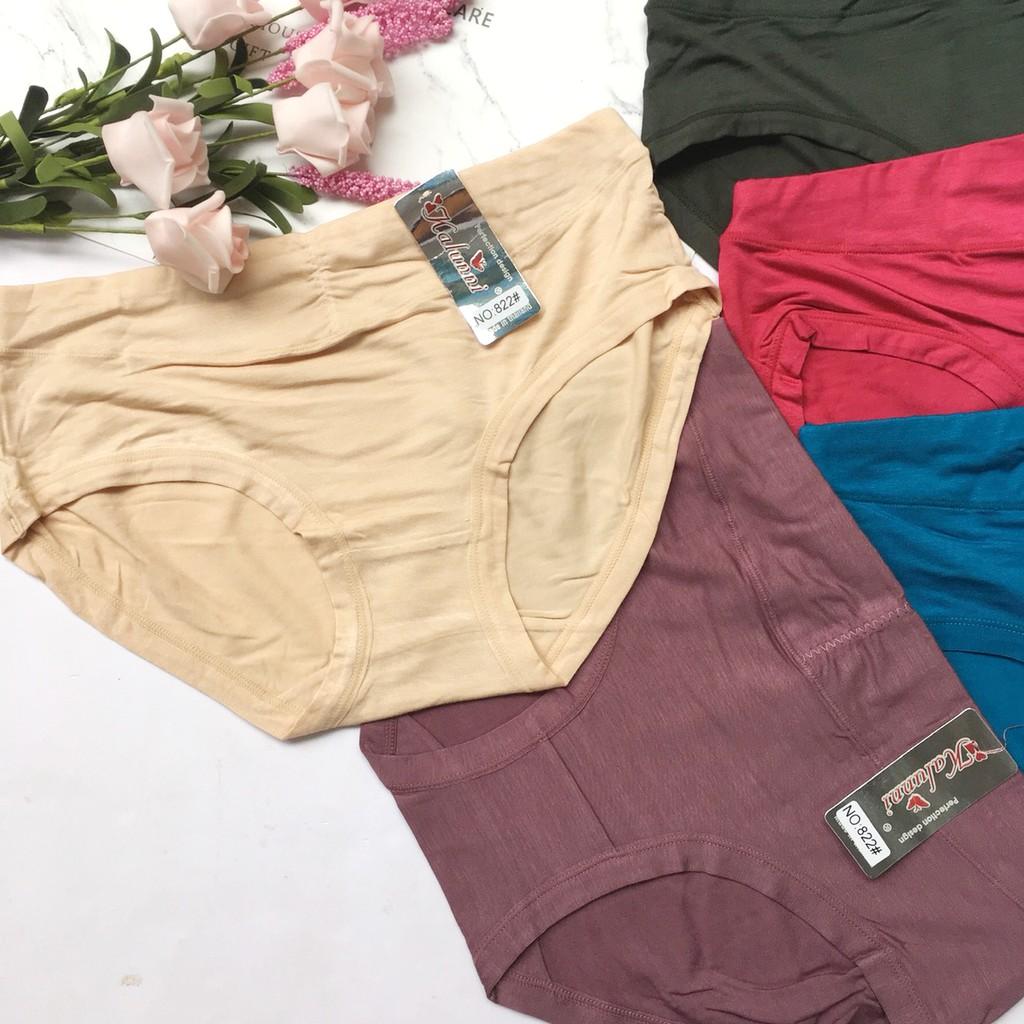 QUẦN LÓT NỮ LƯNG CAO THUN COTTON LẠNH MÁT - QLNU38