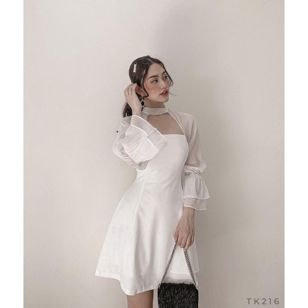 Đầm xoè phối voan Cực xinh