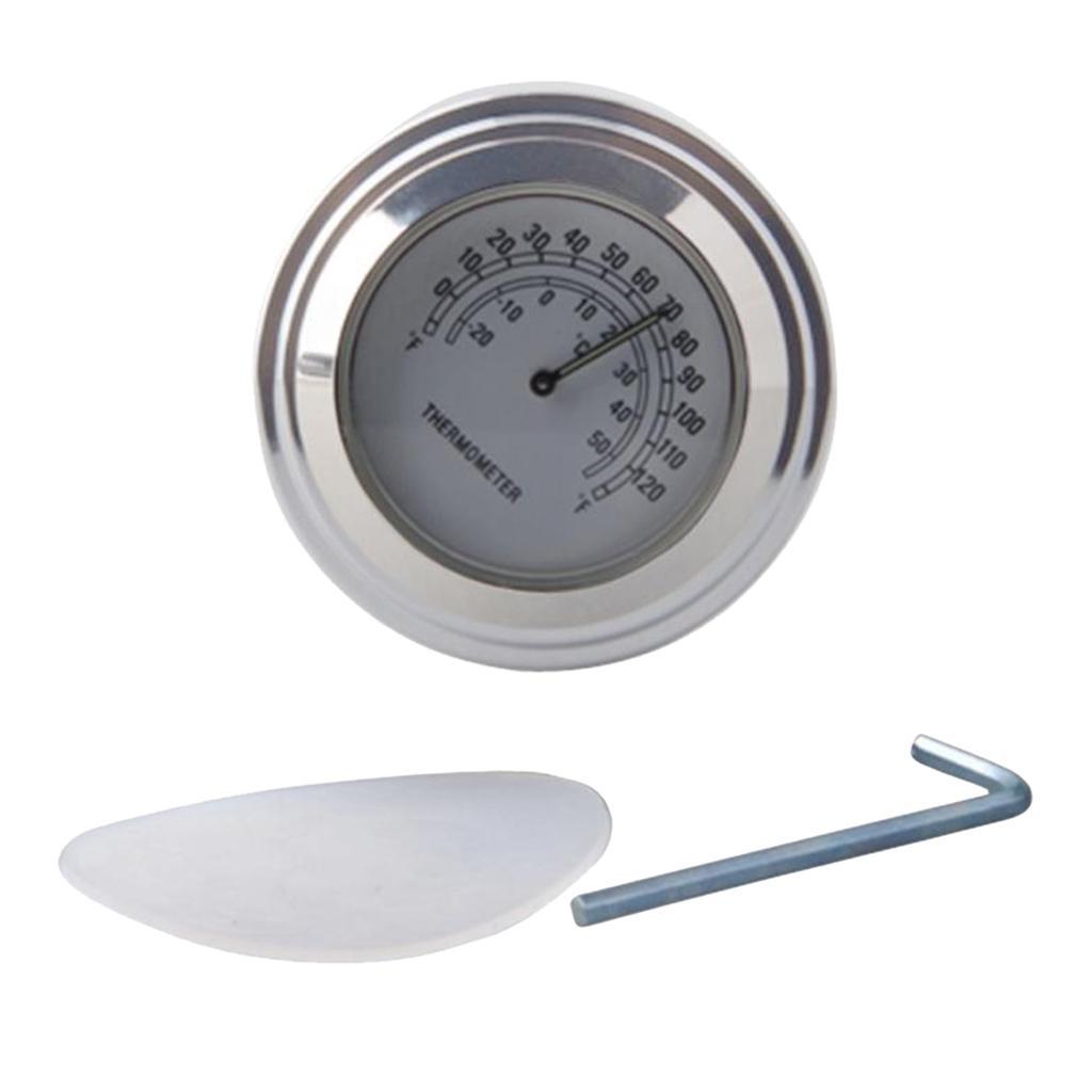 2pcs/set Motorcycle 7/8" 1" Handlebar  Clock & Temp  Kit